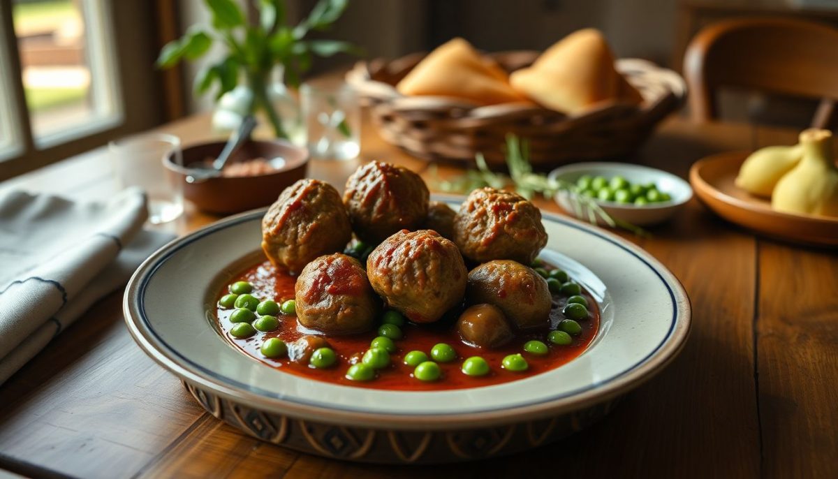Boulettes de viande fondantes aux petits pois : le secret d'un plat réconfortant qui ravit toute la famille