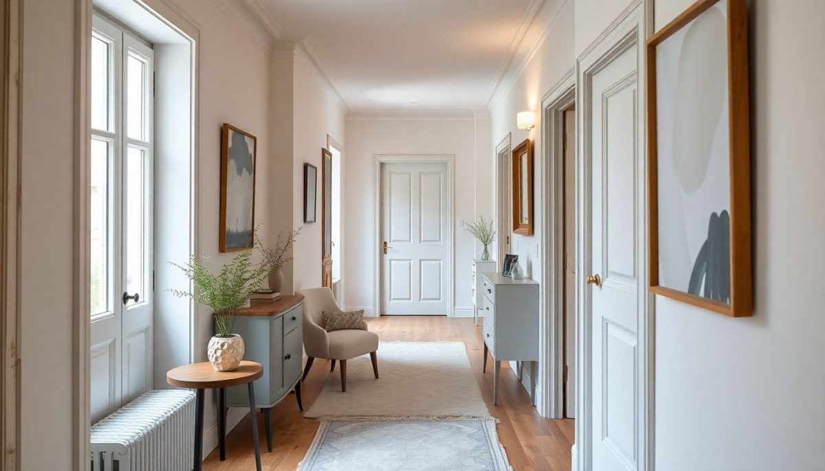 décoration couloir maison etroit