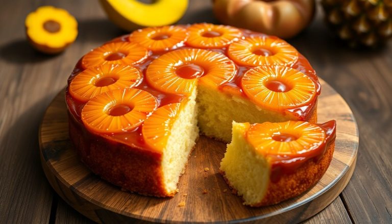 Gâteau renversé à l'ananas ultra facile : un caramel brillant et une texture bien moelleuse