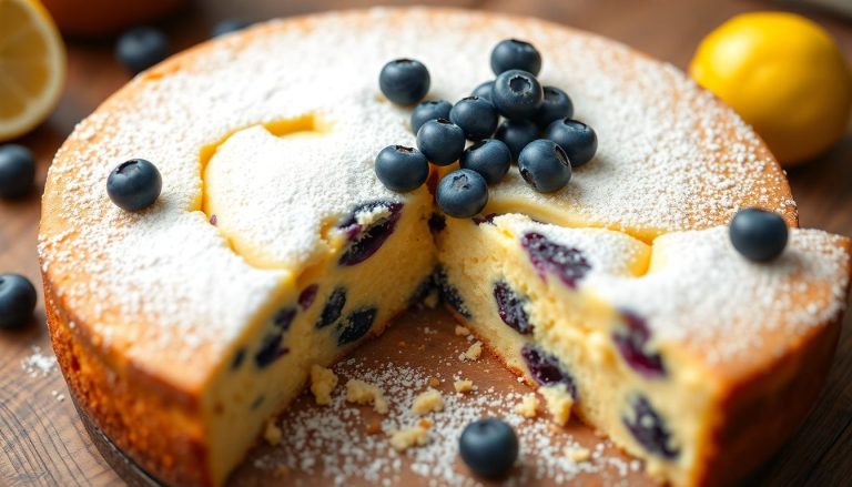 Cake moelleux au citron et myrtilles : la recette qui fait craquer tout le monde