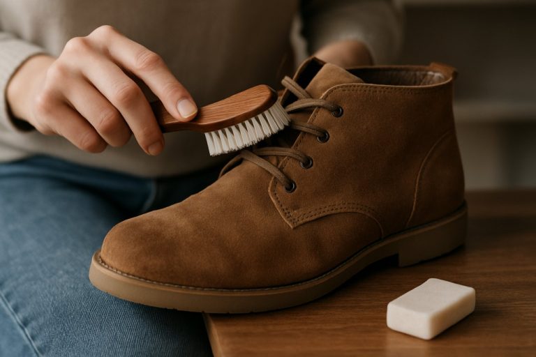 Nettoyer des chaussures en daim