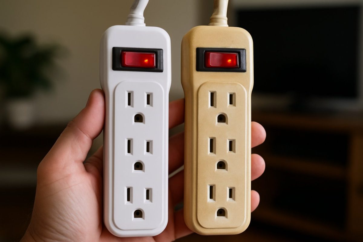 plastiques blancs ont jauni