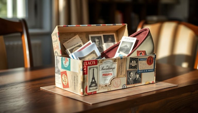 recyclage boite chaussures en boîte à souvenirs originale