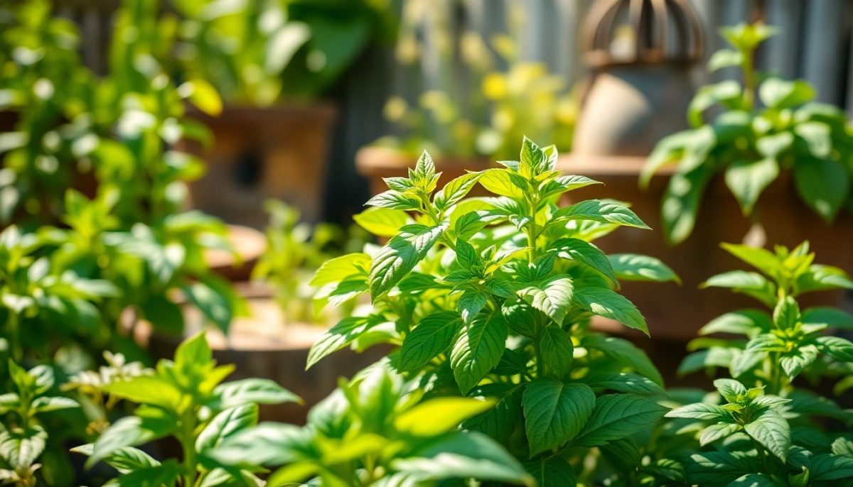 basilic au potager