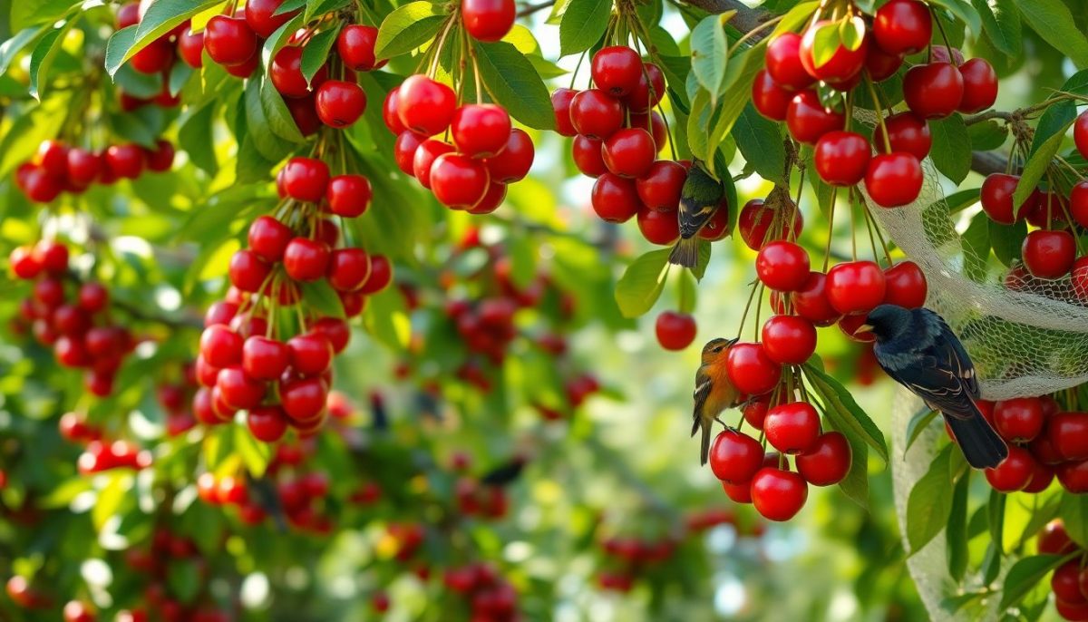Cerises et oiseaux gourmands : les meilleures astuces pour protéger vos fruits sans nuire à la faune du jardin