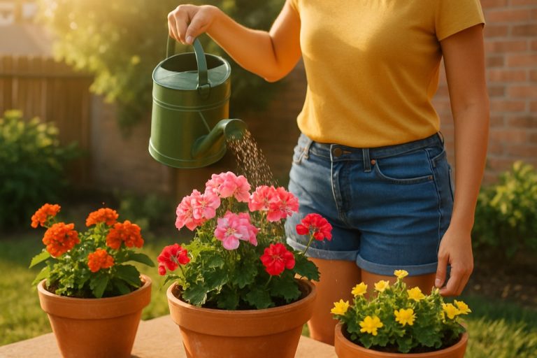 6 conseils pour aider les fleurs en pot à prospérer sous la chaleur estivale du Sud