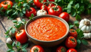 Le meilleur gaspacho : sans pain ni concombre, mariné plusieurs heures pour un résultat bluffant