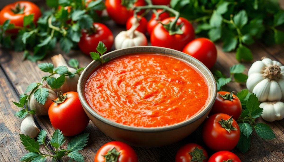 Le meilleur gaspacho : sans pain ni concombre, mariné plusieurs heures pour un résultat bluffant