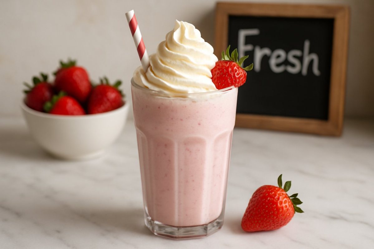 milkshake à la fraise