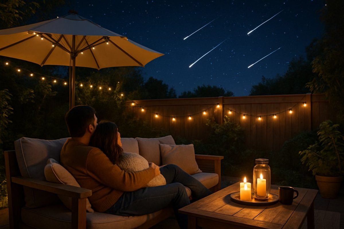 Les Perséides 2024 : Comment créer un coin cosy dans votre jardin pour profiter des étoiles filantes