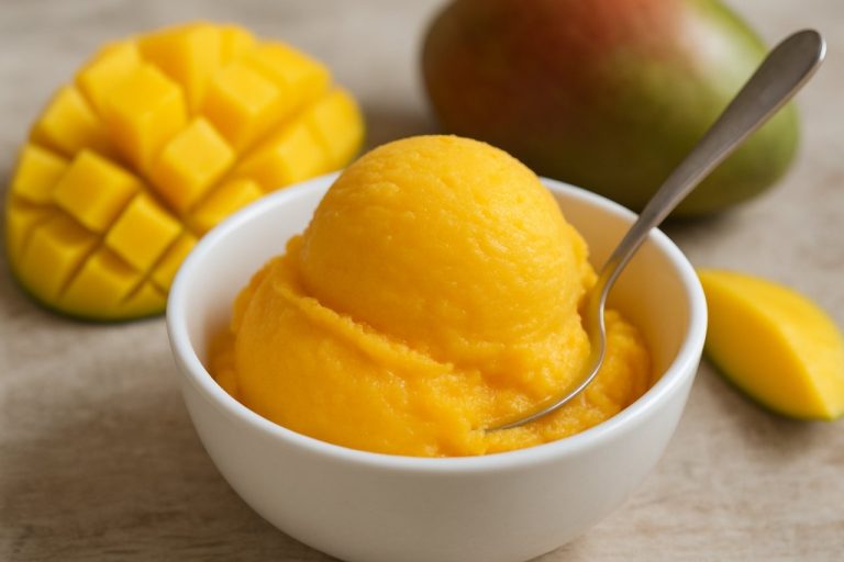 sorbet à la mangue